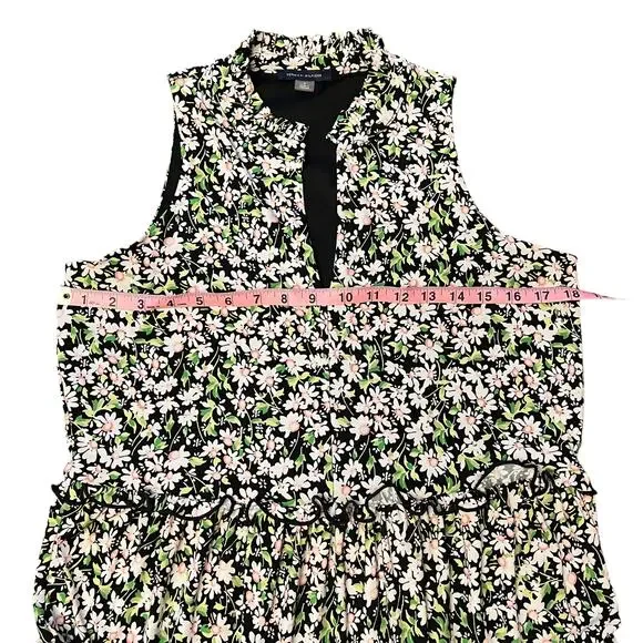 Tommy Hilfiger Floral Multi-Color Tiered Shift Dress Size 6 Womens Sleeveless - Picture 12 of 13